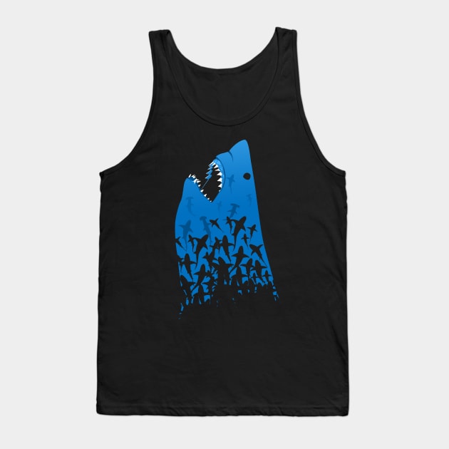 Megalodon Tank Top by albertocubatas